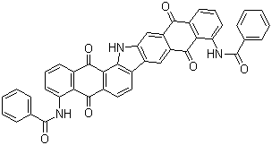 CAS # 2379-78-4, Vat Orange 15, C.I. 69025, N,N'-(10,15,16,17-Tetrahydro-5,10,15,17-tetraoxo-5H-dinaphtho[2,3-a:2',3'-i]carbazole-4,11-diyl)bis(benzamide)