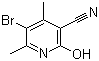 structure of CAS# 23819-87-6, 5-Bromo-2-hydroxy-4,6-dimethylnicotinonitrile