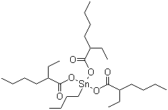 structure of CAS# 23850-94-4, 单丁基三异辛酸锡