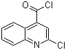 2-氯喹啉-4-甲酰氯分子结构 (CAS 2388-32-1)