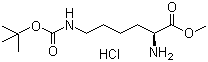 CAS 登录号：2389-48-2, N-Boc-L-赖氨酸甲酯盐酸盐, N(e)-叔丁氧羰基-L-赖氨酸甲酯盐酸盐