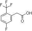 structure of CAS# 239135-52-5, 5-氟-2-三氟甲基苯乙酸