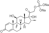 structure of CAS# 2392-39-4, 地塞米松磷酸钠