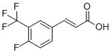 structure of CAS# 239463-90-2, 4-氟-3-(三氟甲基)肉桂酸