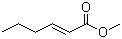 CAS 登录号：2396-77-2, 2-己烯酸甲酯