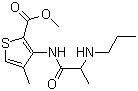 CAS 登录号：23964-58-1, 阿替卡因, 4-甲基-3-[[1-氧代-2-(丙氨基)丙基]氨基]-2-噻吩羧酸甲酯
