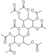 structure of CAS# 23973-20-8, 3',4,4',5,5',6-六羟基-3,6'-氧基二[四氢-2H-吡喃-2-甲醇]八乙酸酯