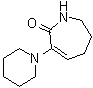 structure of CAS# 23996-62-5, 1,5,6,7-四氢-3-(1-哌啶基)-2H-氮杂卓-2-酮