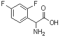 structure of CAS# 240409-02-3, alpha-Amino-2,4-difluorobenzeneacetic acid