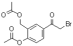 CAS 登录号：24085-07-2, 2-乙酰氧基-5-(2-溴乙酰基)苄基乙酸酯