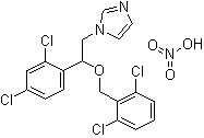structure of CAS# 24168-96-5, 硝酸异康唑