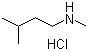 N-(3-甲基丁基)-N-甲胺盐酸盐分子结构 (CAS 2419-59-2)