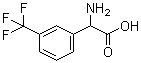 structure of CAS# 242475-26-9, alpha-氨基-3-(三氟甲基)苯乙酸