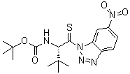 CAS # 242483-79-0, [(1S)-2,2-Dimethyl-1-[(6-nitro-1H-benzotriazol-1-yl)thioxomethyl]propyl]carbamic acid 1,1-dimethylethyl ester