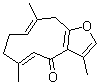 CAS # 24268-41-5, Furanodienone, (1E,4E)-8,12-Epoxygermacra-1(10),4,7,11-tetraen-6-one