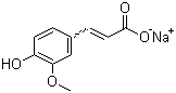 structure of CAS# 24276-84-4, 阿魏酸钠