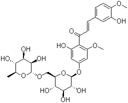 structure of CAS# 24292-52-2, 甲基橙皮甙查尔酮