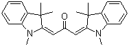 CAS # 24293-93-4, 1,3-Bis(1,3,3-trimethyl-2-indolinylidene)-2-propanone, 1,3-Bis(1,3-dihydro-1,3,3-trimethyl-2H-indol-2-ylidene)-2-propanone