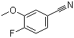structure of CAS# 243128-37-2, 4-氟-3-甲氧基苯腈