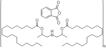 CAS 登录号：243465-30-7, Hybrne PS 2550, 1,1'-亚氨二(2-丙醇)双硬脂酸酯与 1,3-异苯并呋喃二酮的聚合物