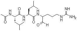 structure of CAS# 24365-47-7, Acetyl-L-leucyl-L-leucylargininal