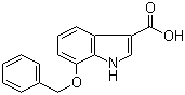 CAS 登录号：24370-75-0, 7-苄氧基-1H-吲哚-3-甲酸