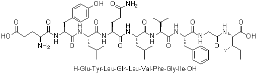 CAS 登录号：243850-76-2, L-alpha-谷氨酰-L-酪氨酰-L-亮氨酰-L-谷氨酰胺酰-L-亮氨酰-L-缬氨酰-L-苯丙氨酰甘氨酰-L-异亮氨酸
