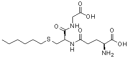 structure of CAS# 24425-56-7, S-Hexylglutathione
