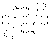 structure of CAS# 244261-66-3, [(4R)-[4,4'-联-1,3-苯并二恶茂]-5,5'-二基]双[二苯基膦]