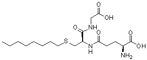 structure of CAS# 24435-27-6, S-辛基谷胱甘肽