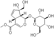 structure of CAS# 24512-62-7, 栀子苷
