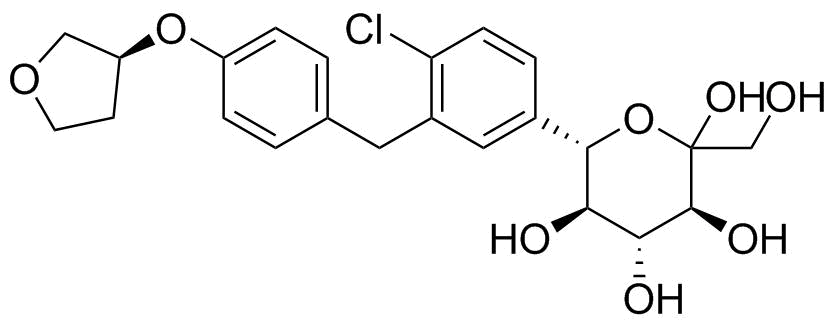 2-羟基恩格列净分子结构 (CAS 2452301-34-5)