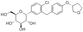CAS # 2452301-42-5, Empagliflozin Impurity 43, (2R,3R,4R,5S,6R)-2-(4-chloro-3-(4-(((R)-tetrahydrofuran-3-yl)oxy)benzyl)phenyl)-6-(hydroxymethyl)tetrahydro-2H-pyran-3,4,5-triol