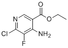 Ethyl 4-amino-6-chloro-5-fluoronicotinate molecular structure (CAS 2454397-74-9)