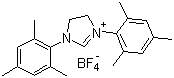 CAS 登录号：245679-18-9, 1,3-双(2,4,6-三甲苯基)-4,5-二氢咪唑鎓四氟硼酸盐