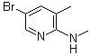 structure of CAS# 245765-66-6, 5-Bromo-N,3-dimethyl-2-pyridinamine