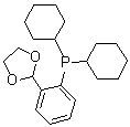 structure of CAS# 246158-59-8, 2-(2-二环己基膦基苯基)-1,3-二恶茂
