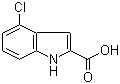 structure of CAS# 24621-73-6, 4-氯吲哚-2-甲酸