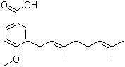 CAS 登录号：246266-38-6, 3-香叶草基-4-甲氧基苯甲酸