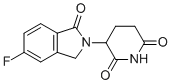 structure of CAS# 2468780-76-7, 3-(5-Fluoro-1-oxoisoindolin-2-yl)piperidine-2,6-dione