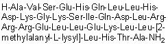 CAS # 247062-33-5, Abaloparatide, BA 058, BIM 44058, L-Alanyl-L-valyl-L-seryl-L-alpha-glutamyl-L-histidyl-L-glutaminyl-L-leucyl-L-leucyl-L-histidyl-L-alpha-aspartyl-L-lysylglycyl-L-lysyl-L-seryl-L-isoleucyl-L-glutaminyl-L-alpha-aspartyl-L-leucyl-L-arginyl-L-arginyl-L-arginyl-L-alpha-glutamyl-L-leucyl-L-leucyl-L-alpha-glutamyl-L-lysyl-L-leucyl-L-leucyl-2-methylalanyl-L-lysyl-L-leucyl-L-histidyl-L-threonyl-L-alaninamide
