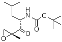 structure of CAS# 247068-82-2, [(1S)-3-甲基-1-[[(2R)-2-甲基环氧乙基]羰基]丁基]氨基甲酸叔丁酯