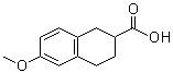 structure of CAS# 2471-69-4, 6-甲氧基-1,2,3,4-四氢萘-2-羧酸