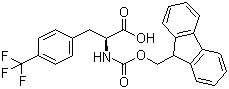 structure of CAS# 247113-86-6, Fmoc-4-(Trifluoromethyl)-L-phenylalanine