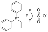 structure of CAS# 247129-88-0, 二苯基(乙烯基)锍三氟甲烷磺酸酯