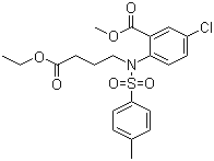 CAS 登录号：247237-43-0, 5-氯-2-[(4-乙氧基-4-氧代丁基)(4-甲基苯磺酰基)氨基]苯甲酸甲酯