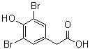 structure of CAS# 24744-58-9, 3,5-二溴-4-羟基苯乙酸