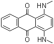 CAS 登录号：2475-44-7, 分散蓝 14, 溶剂蓝 78, 1,4-二(甲氨基)蒽醌