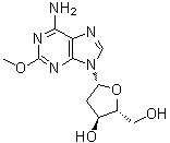 structure of CAS# 24757-70-8, 2-Methoxy-2'-deoxyadenosine