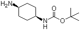 1-N-Boc-cis-1,4-cyclohexyldiamine molecular structure (CAS 247570-24-7)